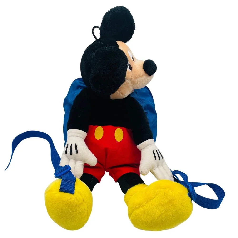 Vtg Disney Mickey Stuff for Kids‎ Stuffed Animal Backpack Blue 90s Kidcore 18